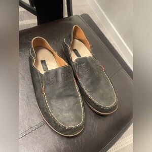 OluKai Nohea Nubuck Leather Slip On Loafers US 8